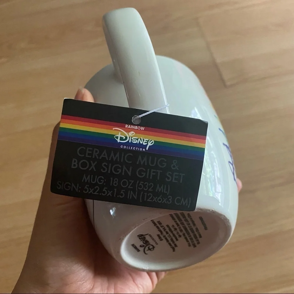 NEW Disney’s Mickey Mouse Rainbow Coffee Mug 18oz